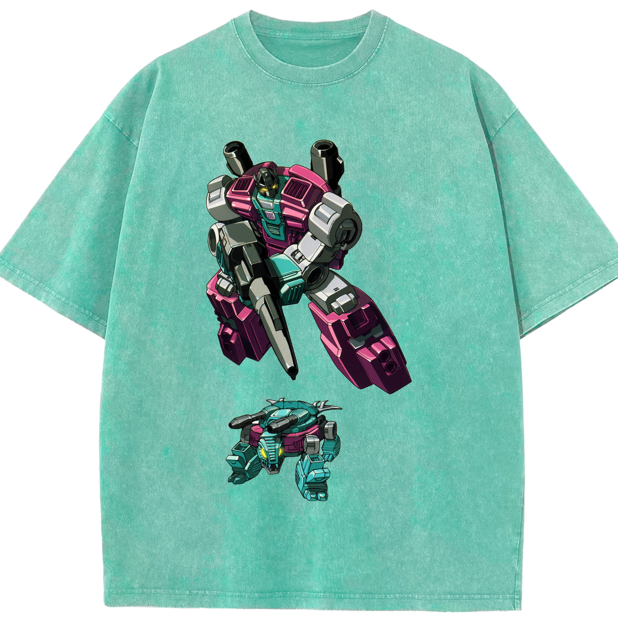 （画像用）  綿100% ヴィンテージ風 半袖Tシャツ（フロントプリント）